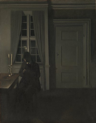 The Collector of Coins by Vilhelm Hammershøi